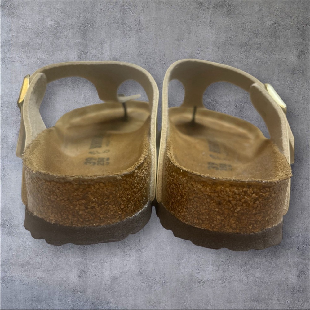 Birkenstock Gizeh Metallic Gold Thong Sandals Womens EU 39 / US 8 Flip Flop - Picture 8 of 11